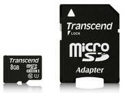 .8GBMicroSDHC(Class10),SDadapter,UHS-I,300X,Transcend"TS8GUSDU1"Premium(R/W:90/20MB/s)