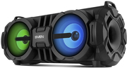 SVENPS-485Black,BluetoothPortableSpeaker,28WRMS,Effectivemulti-coloredlighting,LEDdisplay,FMtuner,USB&microSD,built-inlithiumbattery-2x2000mAh,trackscontrol,AUXstereoinput,Headsetmode,microUSBor5VDCpowersupply