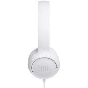JBLTUNE500/On-earHeadsetwithmicrophone,Dynamicdriver32mm,Frequencyresponse20Hz-20kHz,1-buttonremotewithmicrophone,JBLPureBasssound,Tangle-freeflatcable,3.5mmjack,White