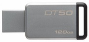 128GBUSB3.1FlashDriveKingstonDataTravaler"DT50",Silver/Black,Metallic,Capless(DDT50/128GB)