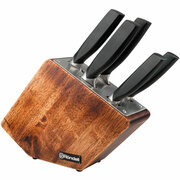 KnifesetRondellRD-482,5knives.woodenstand,collection:Lincor.black