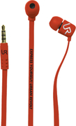 EarphonesTrustURDugaRed,MicrophoneonFlatcable,4pin1*jack3.5mm,3setsofrubberearplugs