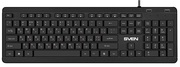 SVENKB-E5700H,Keyboard,Waterproofconstruction,104keys,12Fn-keys,slimcompactdesign,low-profile,USB2.0Hub2-ports,1.5m,Black