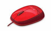 LogitechM105OpticalMouse,Corded,ambidextrouscomfort,Red,USB