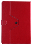 PrestigioPTCL0208RDUniversalLeatherRotatingCasewithStandFunction,formost8"tablets,Size:285x199x27mm,Red