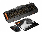 GamingKeyboard&Mouse&MousePadCanyonLeonof,Black/Orange,USB