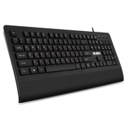 KeyboardSVENKB-E5500,Low-profile,Island-style,FnKeys,Splashproof,Wristrest,Balck,USB