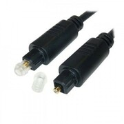 Toslink(Optical)cableZignumK-TOS-SKB-0180.B,1.8m,m/m,OD4mm,upto20Mbit/s,withdustcaps,black