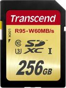 Transcend256GBSDHCUHS-ISpeedClassU3,Read:upto95MB/s;Write:upto60MB/s,specialforvideo4K