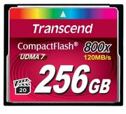 Transcend256GBCFCARDUltimate800x,upto120MB/sread,60MB/swrite