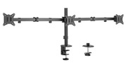 Table/desk3-displaymountingarmGembird(rotate,tilt,swivel),17”-27”,upto7kg,VESA:75x75,100x100