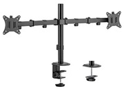 Table/desk2-displaymountingarmGembird(rotate,tilt,swivel),17”-32”,upto9kg,VESA:75x75,100x100.