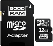 32GBmicroSDClass10U1UHS-I+SDadapterGoodramM1AA,600x,Upto:90MB/s