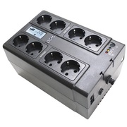 UPSPowerComCUB-650E650VA/390WLCD,AVR,USB-B,RJ45/RJ11,8*Schuko