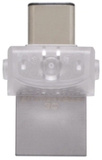 ФлешкаKingstonDataTravelerMicroDuo,64GB,USB3.1,Ultra-small,USBOTGTypeC(On-The-Go),(Read100MByte/s,Write15MByte/s)