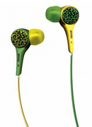 MAXELL"AudioWild"Green/Yellow,Earphones,Softsiliconeartipsinthreesizes,3.5mmStraightPlug