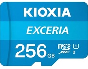 256GBKioxiaExceriaLMEX1L256GG2microSDHC,100MB/s,(Class10UHS-I)+AdapterMicroSD->SD(carddememorie/картапамяти)