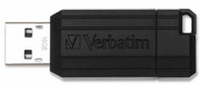 16GBUSB2.0VerbatimPinStripe,Black,PushandPullSlidingfeature(Read12MByte/s,Write5MByte/s)