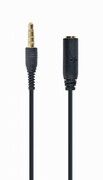 AudiocableCCA-419Cablexpert3.5mm4-pinaudiocross-overadaptercable,black