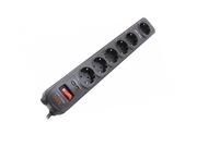 AEGProtect.Basic.GE6(PDU-GE6RU)SurgeProtector,6sockets(5+1xextraspacedoutlet),1.8m,Resettableautomaticcircuitbreaker,childsafetyshutters,wallmountable,operatingstateandactivesurgeprotectionLEDs