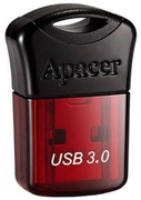 64GBUSB3.1FlashDriveApacerAH157,Black/RedCap,Super-Mini,forCarAudio(AP64GAH157R-1)