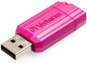32GBUSB2.0VerbatimPinStripe,Pink,PushandPullSlidingfeature(Read12MByte/s,Write5MByte/s)