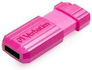 32GBUSB2.0VerbatimPinStripe,Pink,PushandPullSlidingfeature(Read12MByte/s,Write5MByte/s)
