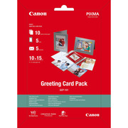 PaperCanonGreetingCardPackGCP-101,4"x6"(102x152mm),PhotoGlossy,Quality4.5*,170g/m2,10sheetspaper,5cards,5envelopes