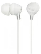 EarphonesSONYMDR-EX15LP,3pin3.5mmjackL-shaped,Cable:1.2m,White