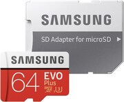 .64GBMicroSD(Class10).UHS-I(U3)+SDadapter,SamsungEVOPlus"MB-MC64GA"(R/W:100/60MB/s)