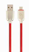 CableUSB2.0/Micro-USBPremiumRubber-2m-CablexpertCC-USB2R-AMmBM-2M-R,Red,USB2.0A-plugtoMicro-USBplug,blister