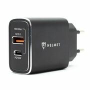 HelmetWallChargerHMT-WC3IN1CUTBK18W,Withcable3in1USB/Type-CQC3.0,Black