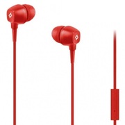 ttecHeadphonesIn-EarwithMicrophone3.5mmPop,Red