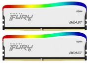 32GB(Kitof2*16GB)DDR4-3200KingstonFURY®BeastDDR4RGBSpecialEdition,PC25600,1Rx8,CL16,1.35V,Auto-overclocking,AsymmetricWHITEheatspreader,DynamicRGBeffectsfeaturingKingstonFURYInfraredSynctechnology,IntelXMPReady(ExtremeMe