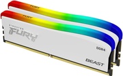 32GB(Kitof2*16GB)DDR4-3600KingstonFURY®BeastDDR4RGBSpecialEdition,PC28800,1Rx8,CL18,1.35V,Auto-overclocking,AsymmetricWHITEheatspreader,DynamicRGBeffectsfeaturingKingstonFURYInfraredSynctechnology,IntelXMPReady(ExtremeMe