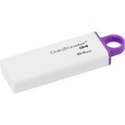 KingstonDataTravelerG464GBWhite/Violet,USB3.0,(Read70MByte/s,Write20MByte/s)