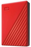2.5"ExternalHDD4.0TB(USB3.0)WesternDigital"MyPassport",Red,Durabledesign