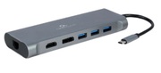 Adapter8-in-1Type-CtoDP/LAN/VGA/4KHDMI/AUX/USB3.0/SD/Type-Csocket,CablexpertA-CM-COMBO8-01