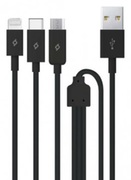ttecCableTrioUSBtoType-C,Lightning,Micro-USB2.1A(1.2m),Black