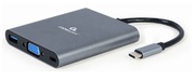 Adapter6-in-1Type-CtoVGA/HDMI/AUX/USB3.0/SDcardreader/Type-Csocket,CablexpertA-CM-COMBO6-01