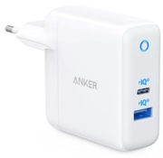 USBChargerAnkerPowerPortPD+2,USB-C,USB-A,35W(PowerDelivery(20W)andUSB-APowerIQ(15W)),white