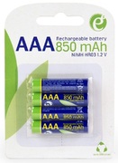 EnerGenieEG-BA-AAA8R4-01Ni-MHRechargeableAAAinstantbatteries(ready-to-use),850mAh,4pcsblisterpack