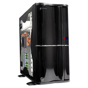 CaseThermaltakeMiddleTowerSoprano-VB1000BWSATX,3-coolers,Audio&2xUSB2.0&IEEE1394,TransparentSidePanel,Black,w/oPSU