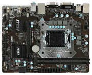 MotherboardMSIB150MPRO-VDS1151,iB150,MilitaryClass4,SATA-III,USB3.1,CPU-Graphics,D-Sub,DVI,GLAN,2xDDR42133MHz,ALC892-8ch,PCI-Ex16,2*P