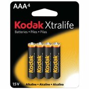 BatteryKodakXtralifeAAA,(LR03),1.5VAlcaline(K3A-4)1pcs(4pack)