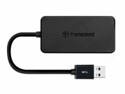 TranscendHUB2,USB3.0Hub,4ports,Ultraslimandportabledesign,USBcableattached,Black