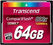 .64GBCompactFlashCard,Hi-Speed800X,Transcend"TS64GCF800"(R/W:140/65MB/s)