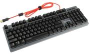 КлавиатураQumoFlameIIK45,Semi-mechanical,Metallplate,3colorbacklight,Silver/Black,USB