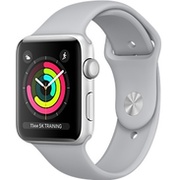 AppleWatchSeries3,38mm,SilverAluminiumCase,SportBand,Gray