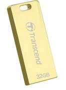 32GBUSBFlashDriveTranscend"JetFlashT3G",Gold,StainlessSteel,Ultra-slimSize,USB2.0